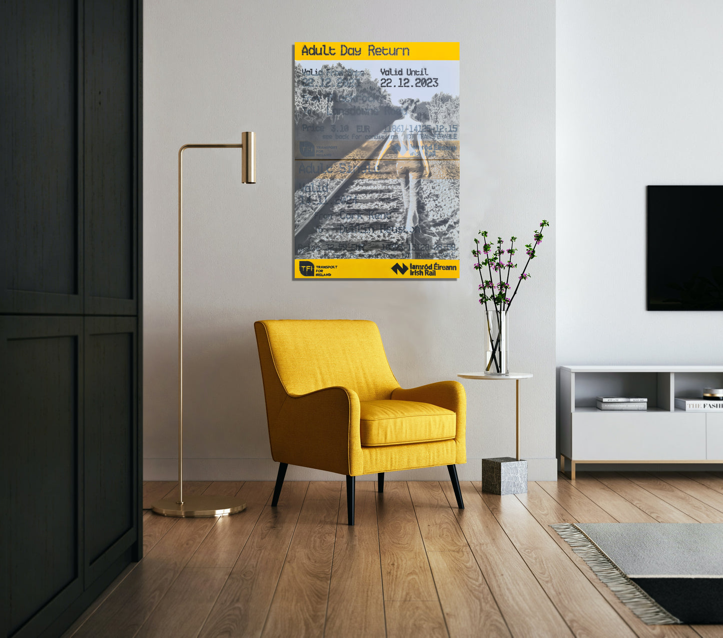 Carefree - two panel canvas (Irish Rail)
