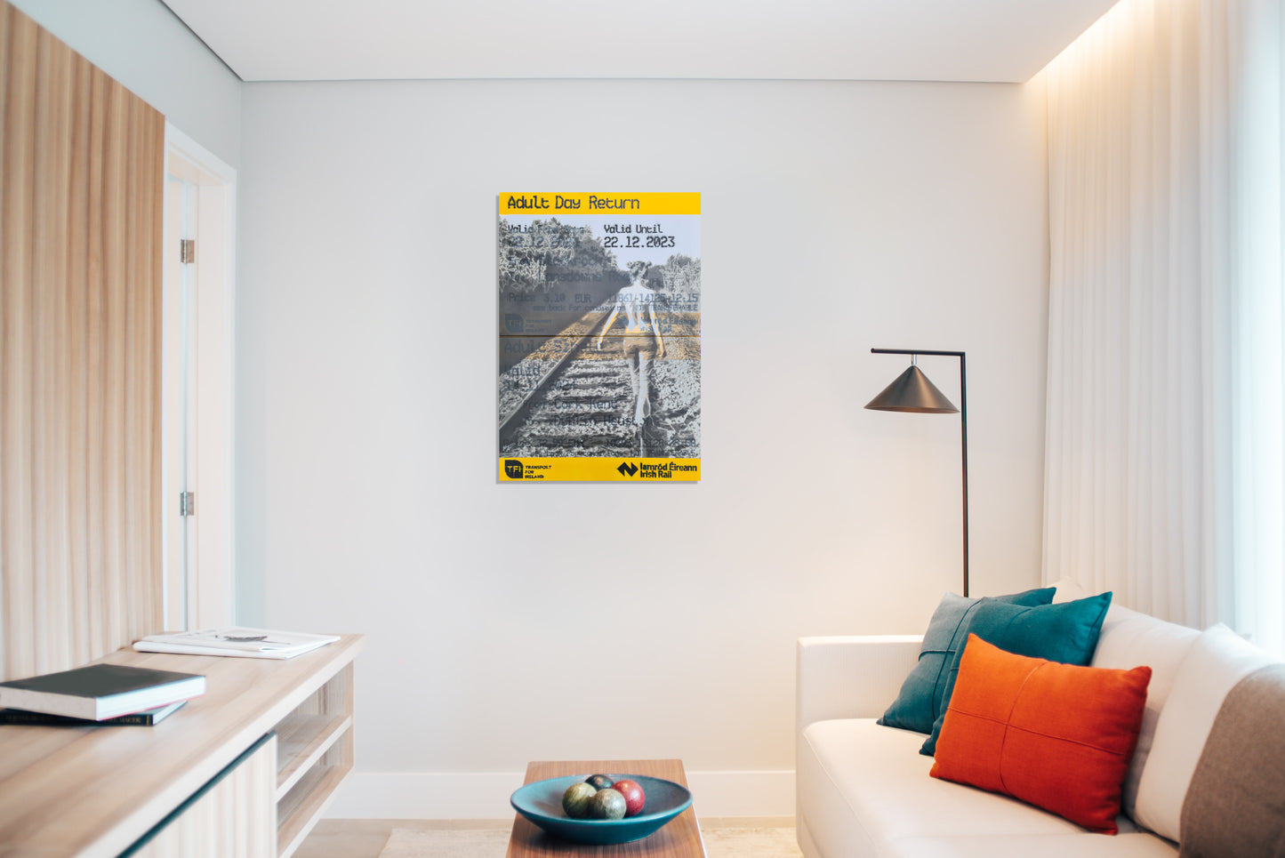 Carefree - two panel canvas (Irish Rail)