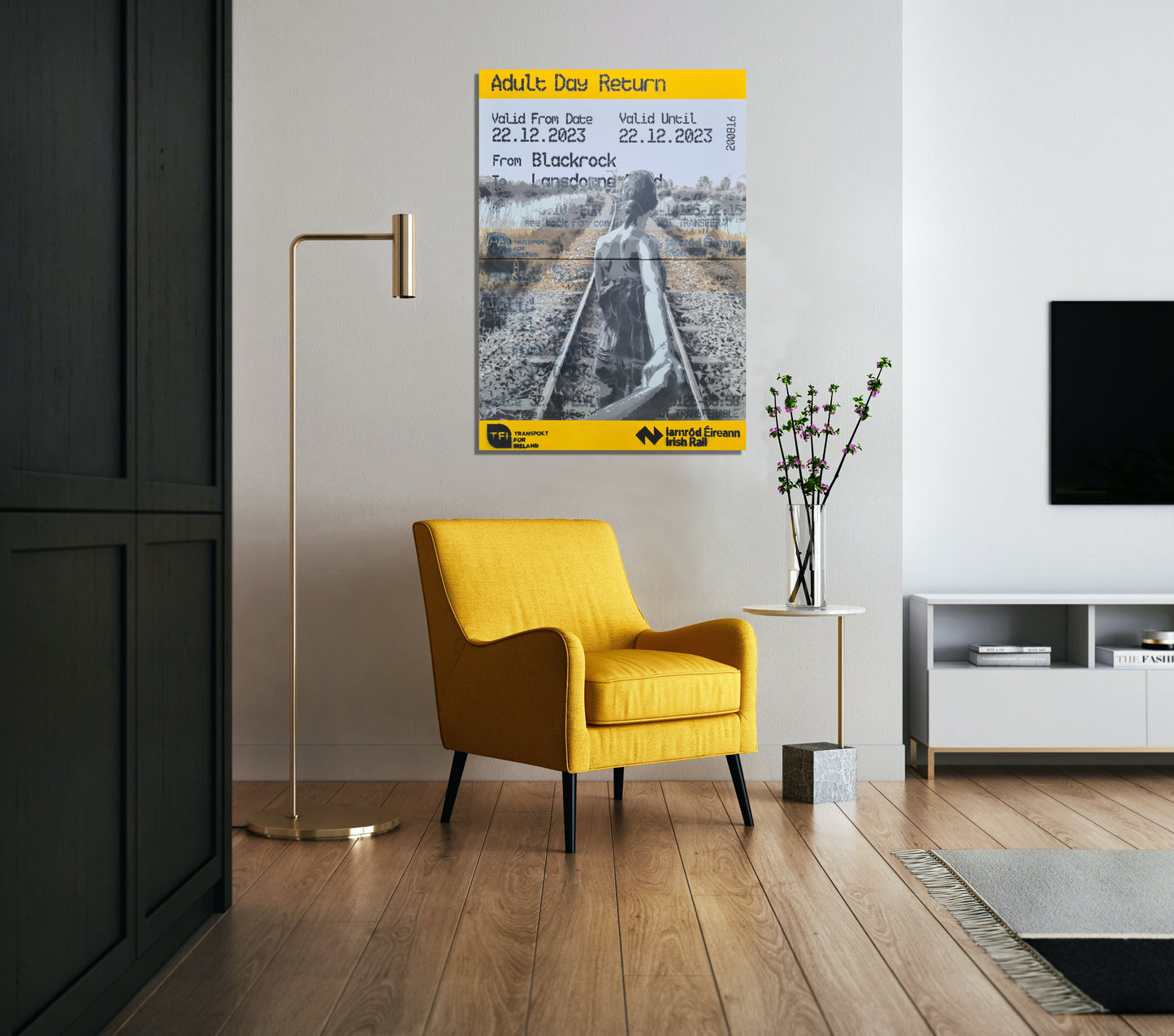 We Followed Our Hearts - two panel canvas (Irish Rail)