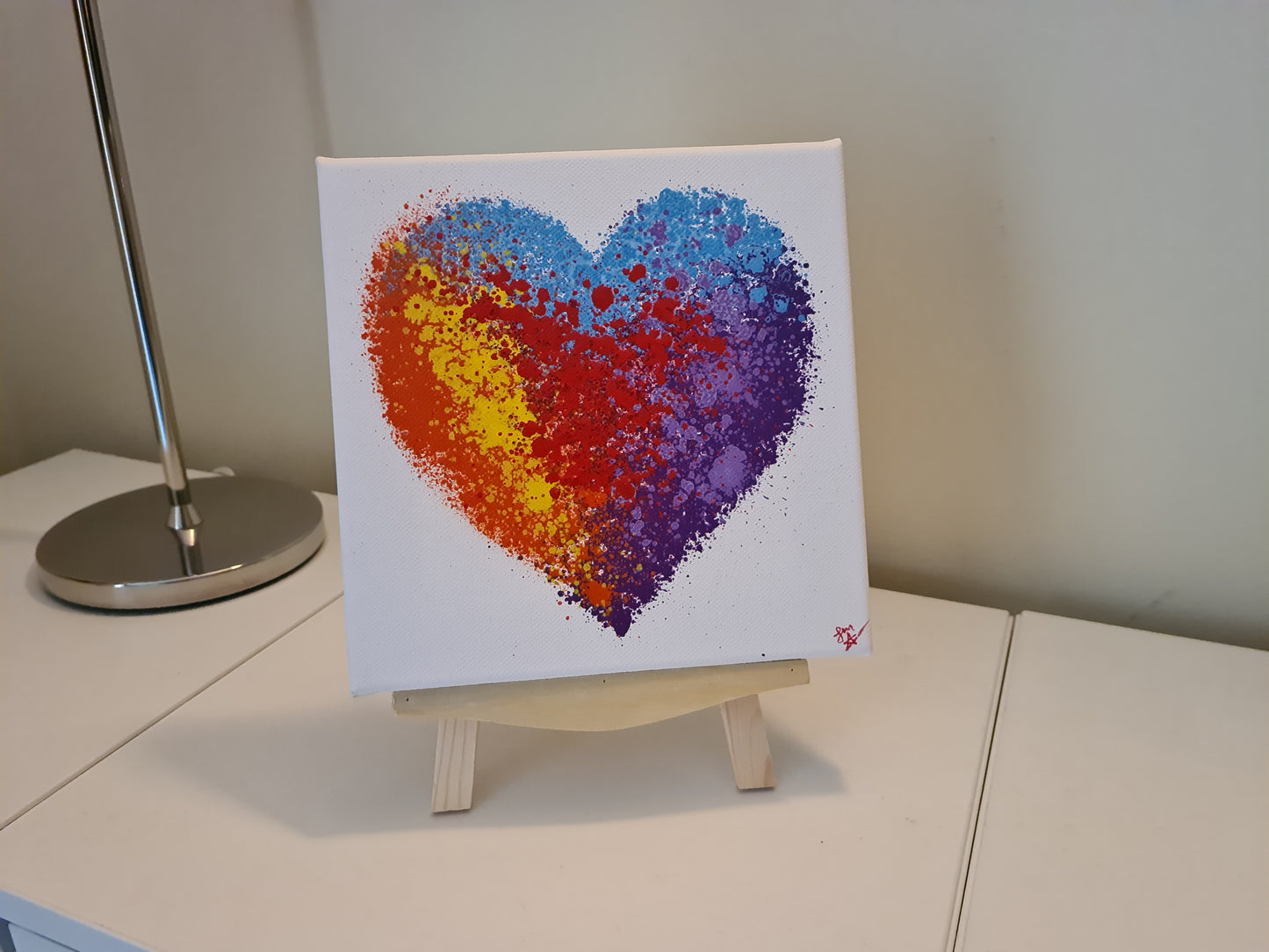 A Vibrant Heart - Gift Packaged Canvas with Easel