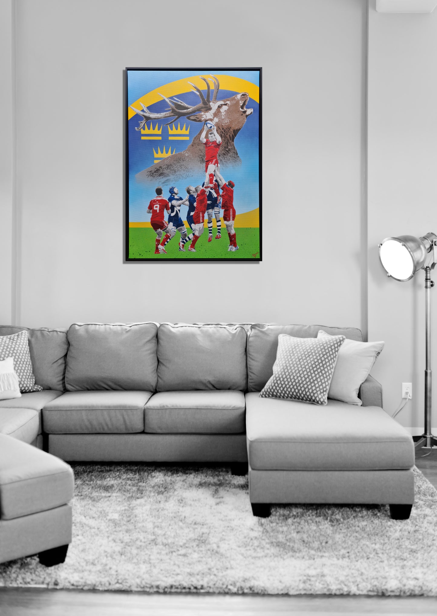 Rise of the Stag - Original Munster Rugby / Peter O'Mahony Artwork