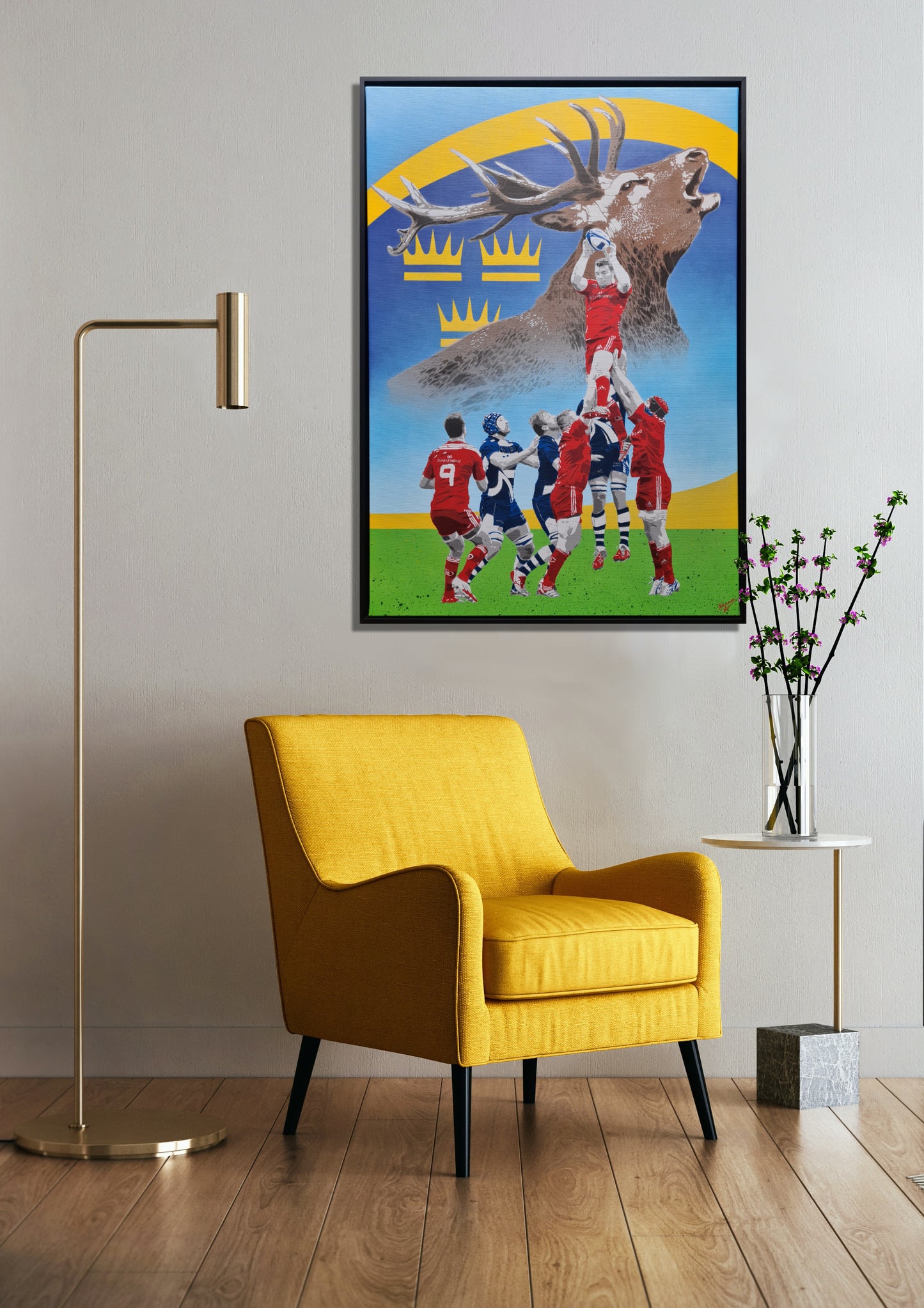 Rise of the Stag - Original Munster Rugby / Peter O'Mahony Artwork
