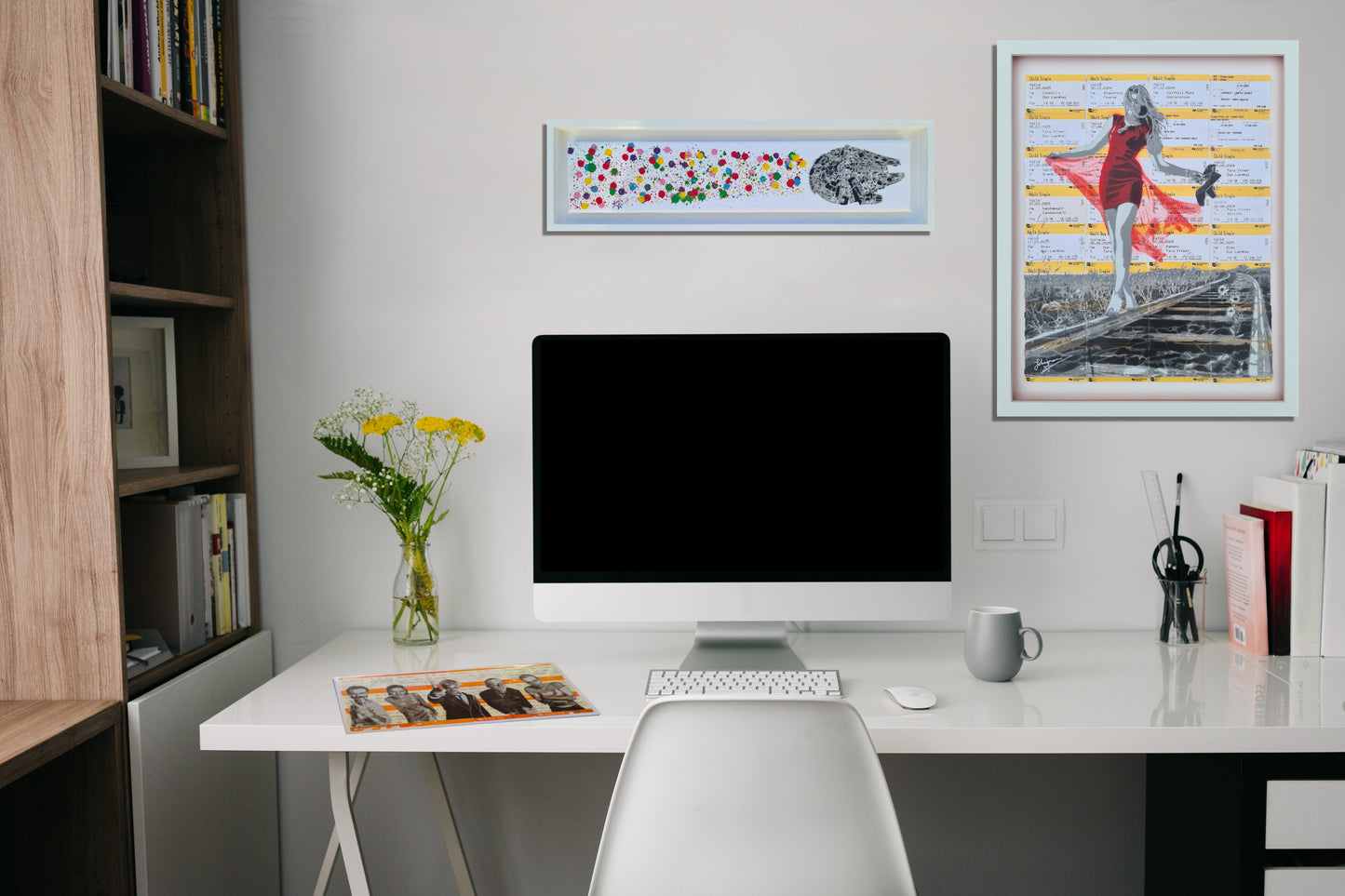 Kessel Run - Spray paint on canvas (Gift Sized Original)