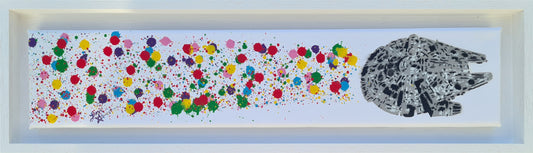 Kessel Run - Spray paint on canvas (Gift Sized Original)