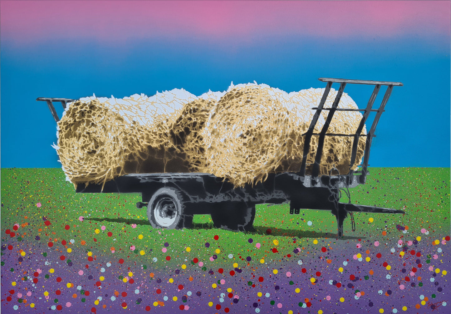 The Old Hay Cart (Purple)