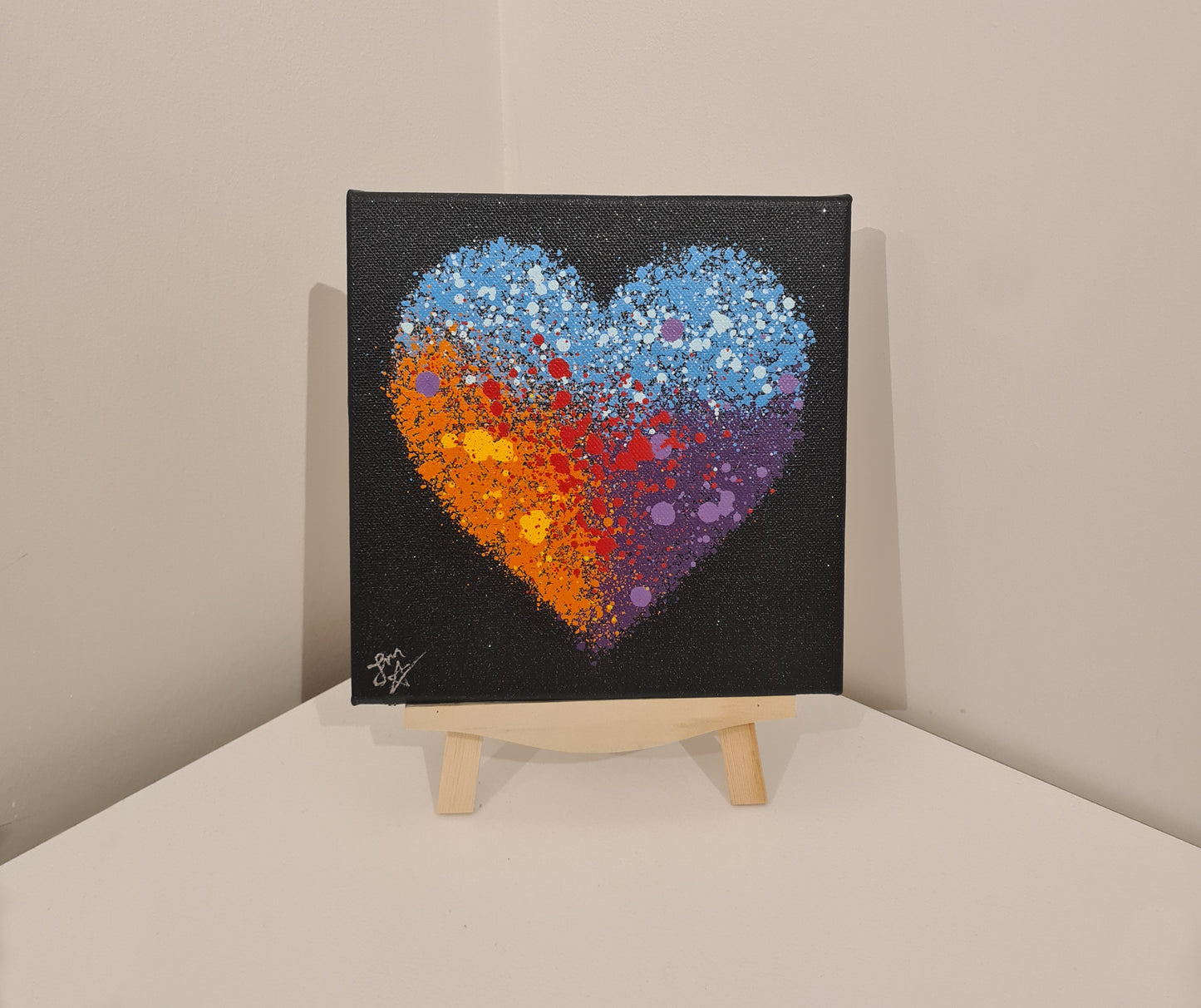 A Vibrant Heart - Gift Packaged Canvas with Easel