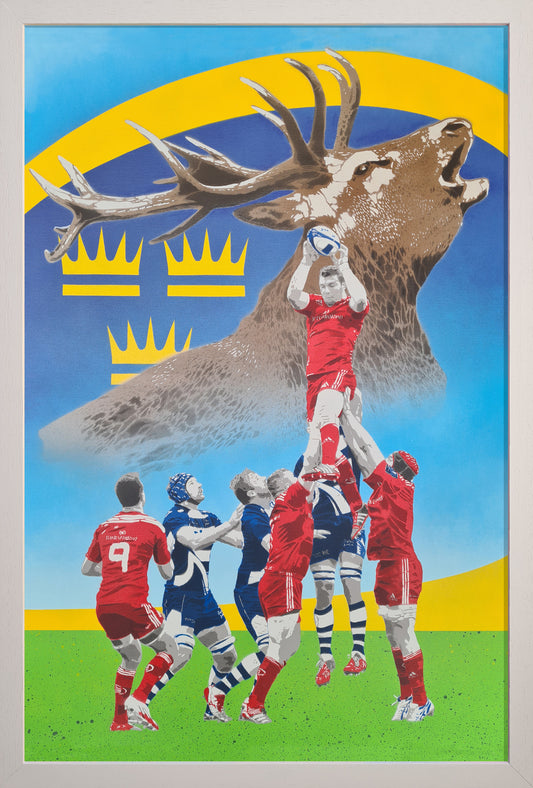 Rise of the Stag (Munster Rugby / Peter O'Mahony) - Fine Art Giclée Print