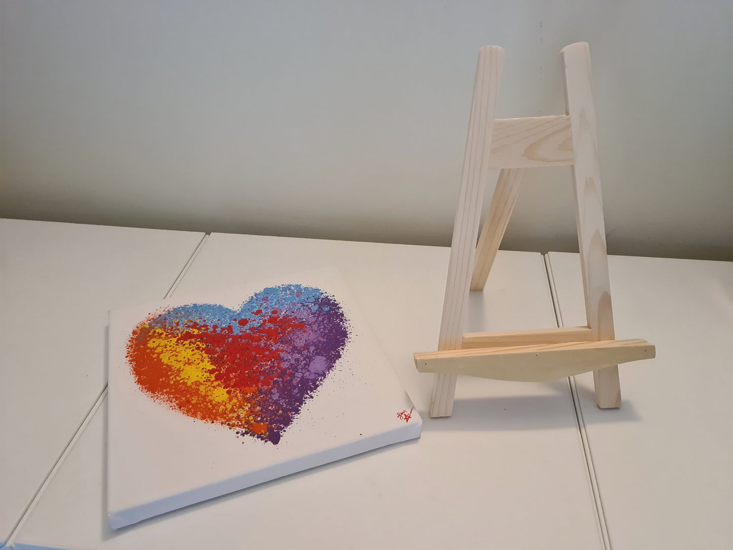 A Vibrant Heart - Gift Packaged Canvas with Easel
