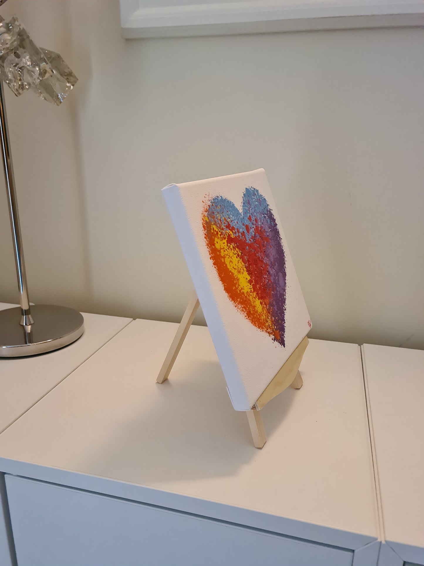 A Vibrant Heart - Gift Packaged Canvas with Easel